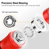 Gritin Skipping Rope for Adults, 3M Speed Jump Rope Adjustable Cord with Scale Marking & Rapid Ball Bearings, Soft Foam Handle Tangle-free for Fitness Workouts Fat Burning- Length Adjuster Included