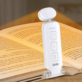 Gritin Mini lampe de lecture portable, lampe de lecture rechargeable pour lire au lit avec fonction mémoire