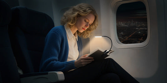 Gritin 9-LED Rechargeable Book Light: The Best Companion for Night-Flight Reading