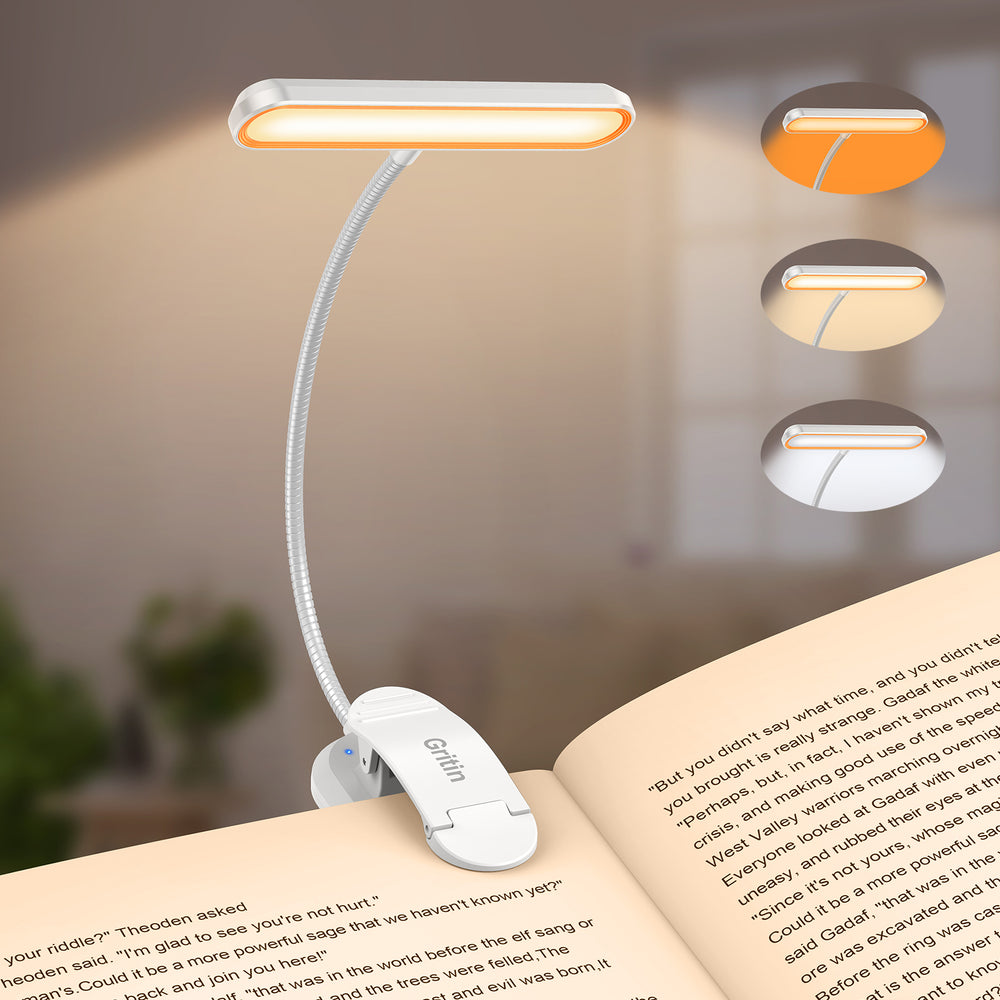 Aigostar Lampe de Lecture, Lampe de Lit à Clipser Avec Bras Flexible Réglable à 360°, 3 Modes, Rechargeable par USB Câble, Lampe flexible LED, lampe pince pour lit 4000K, Protection des yeux Aigostar Lampe de Lecture, Lampe de Lit à Clipser Avec Bras Flexible Réglable à 360°, 3 Modes, Rechargeable par USB Câble, Lampe flexible LED, lampe pince pour lit 4000K, Protection des yeux
