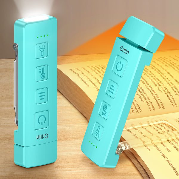 Gritin Gen 2 Rechargeable Book Light & Flashlight – 6 Color Temperatures