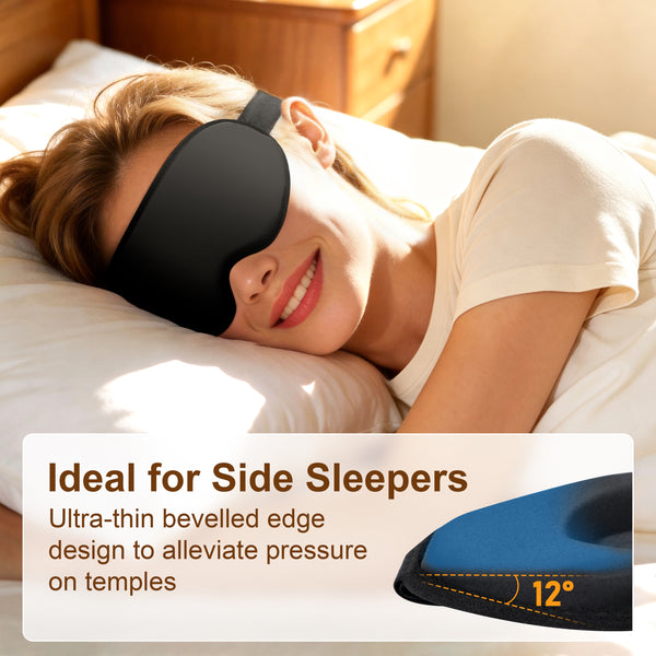 Gritin 3D Blackout Sleep Mask with Adjustable Strap