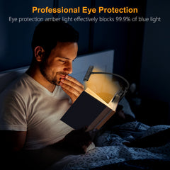 Lampe de lecture rechargeable Gritin 19 LED, 3 modes de protection des yeux - Gradation en continu