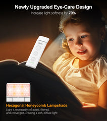 Gritin Rechargeable Clip-on Book Light, 3 Eye-Care Modes, 5 Brightness Levels & Stepless Dimming