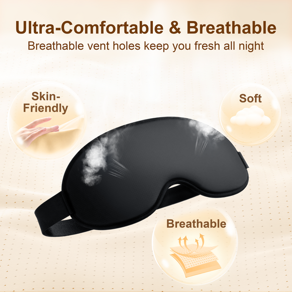Gritin 3D Blackout Sleep Mask with Adjustable Strap