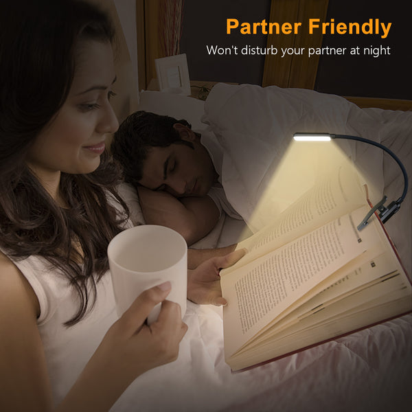 Lampe de lecture rechargeable Gritin à 9 LED pour lire au lit