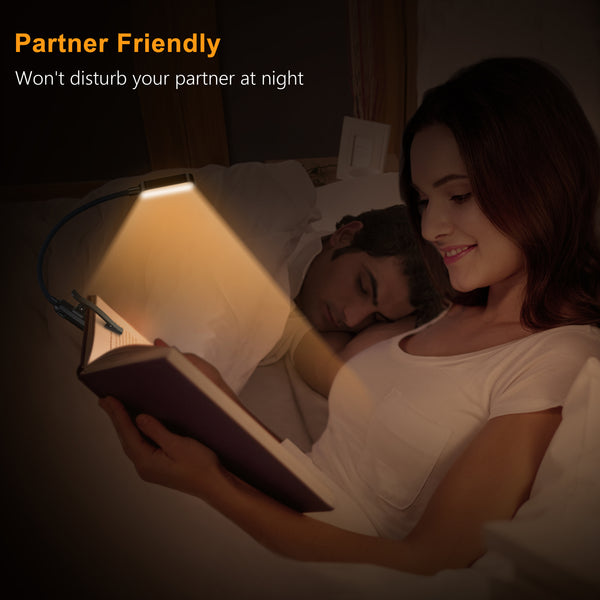 Gritin 16 LED Rechargeable Book Light for Reading in Bed