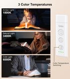 Gritin Rechargeable Clip-on Book Light, 3 Eye-Care Modes, 5 Brightness Levels & Stepless Dimming