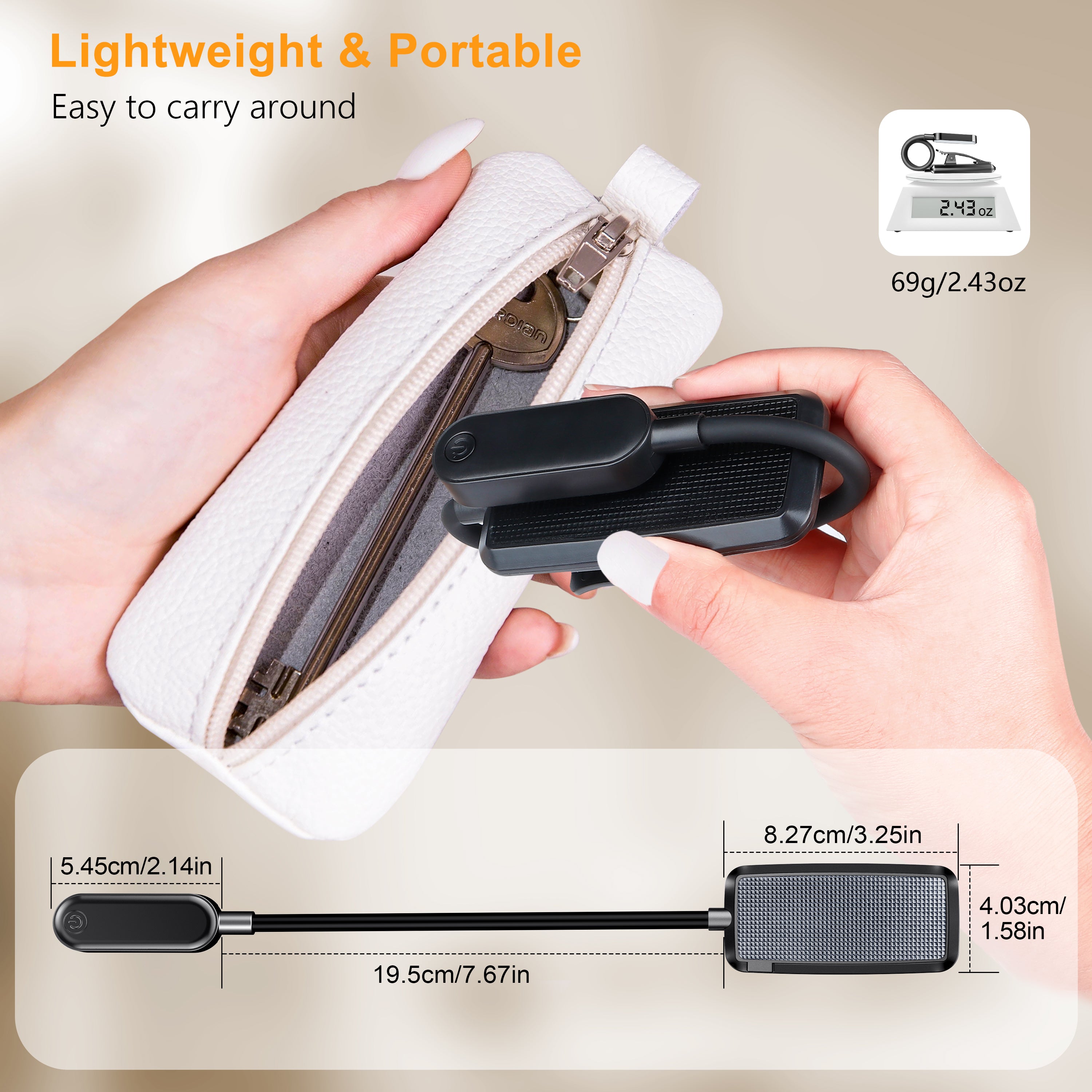 Gritin 16 LED Rechargeable Book Light for Reading in Bed