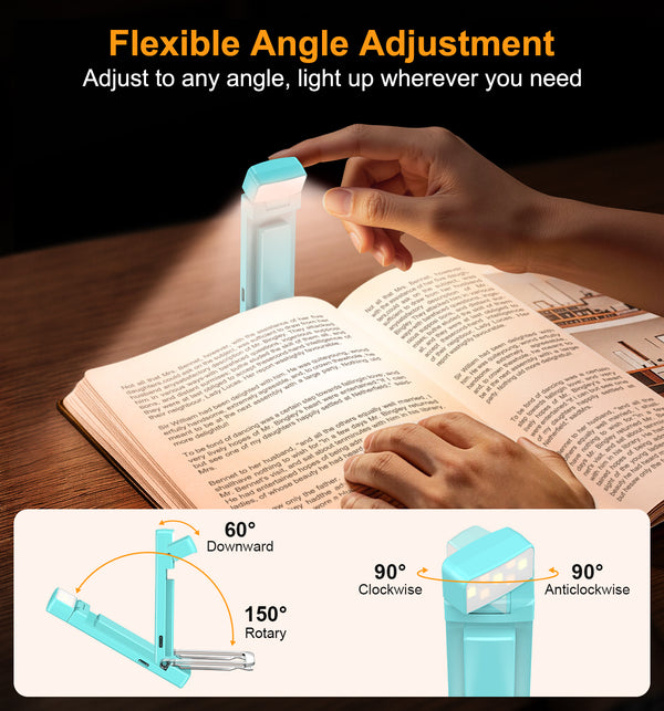 Gritin Gen 2 Rechargeable Book Light & Flashlight – 6 Color Temperatures