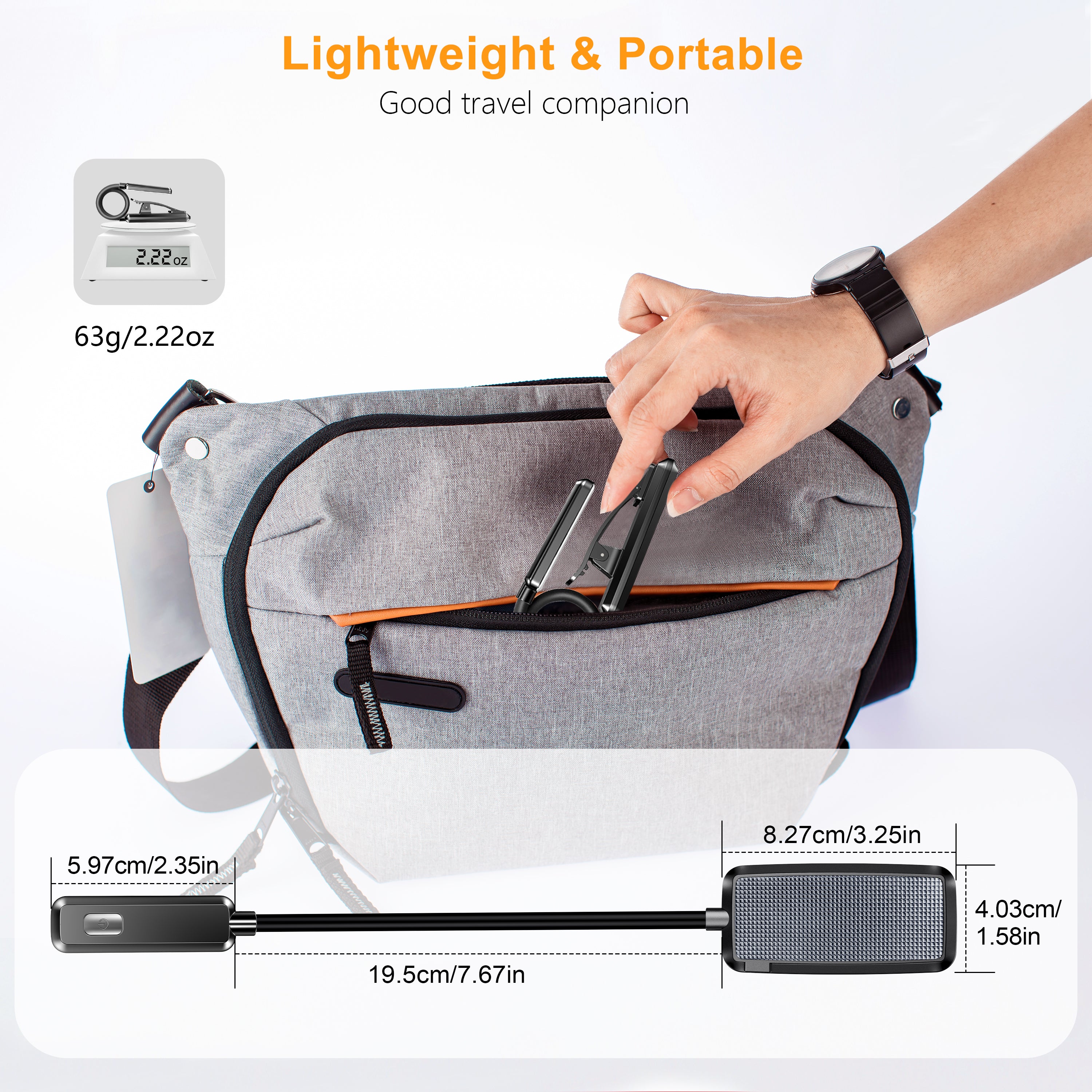 Lampe de lecture rechargeable Gritin à 9 LED pour lire au lit