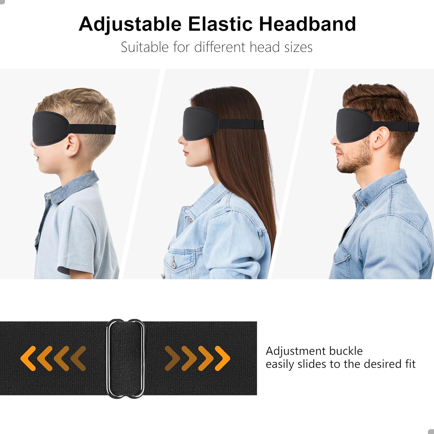 Gritin 100% Blackout Sleep Mask for Women & Men-Zero Eye Pressure Eye Mask for Side Sleepers, 3D Cutout Eye Movement Friendly, Ultra Soft & Comfortable Blindfold for Sleep/Travel-EarPlugs Included