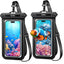 Pochette étanche pour téléphone Gritin, lot de 2 étuis étanches IPX8 pour la natation, cordon réglable, sac étanche pour téléphone sous-marin pour iPhone 15 14 13 12, Galaxy S24 S23 S22 et autres téléphones jusqu'à 7" 