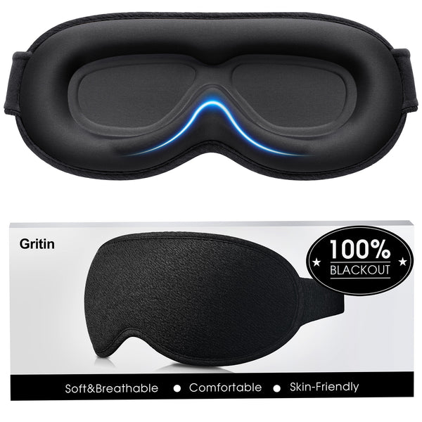 Gritin Light-Blackout Zero Eye Pressure Sleeping Eye Mask