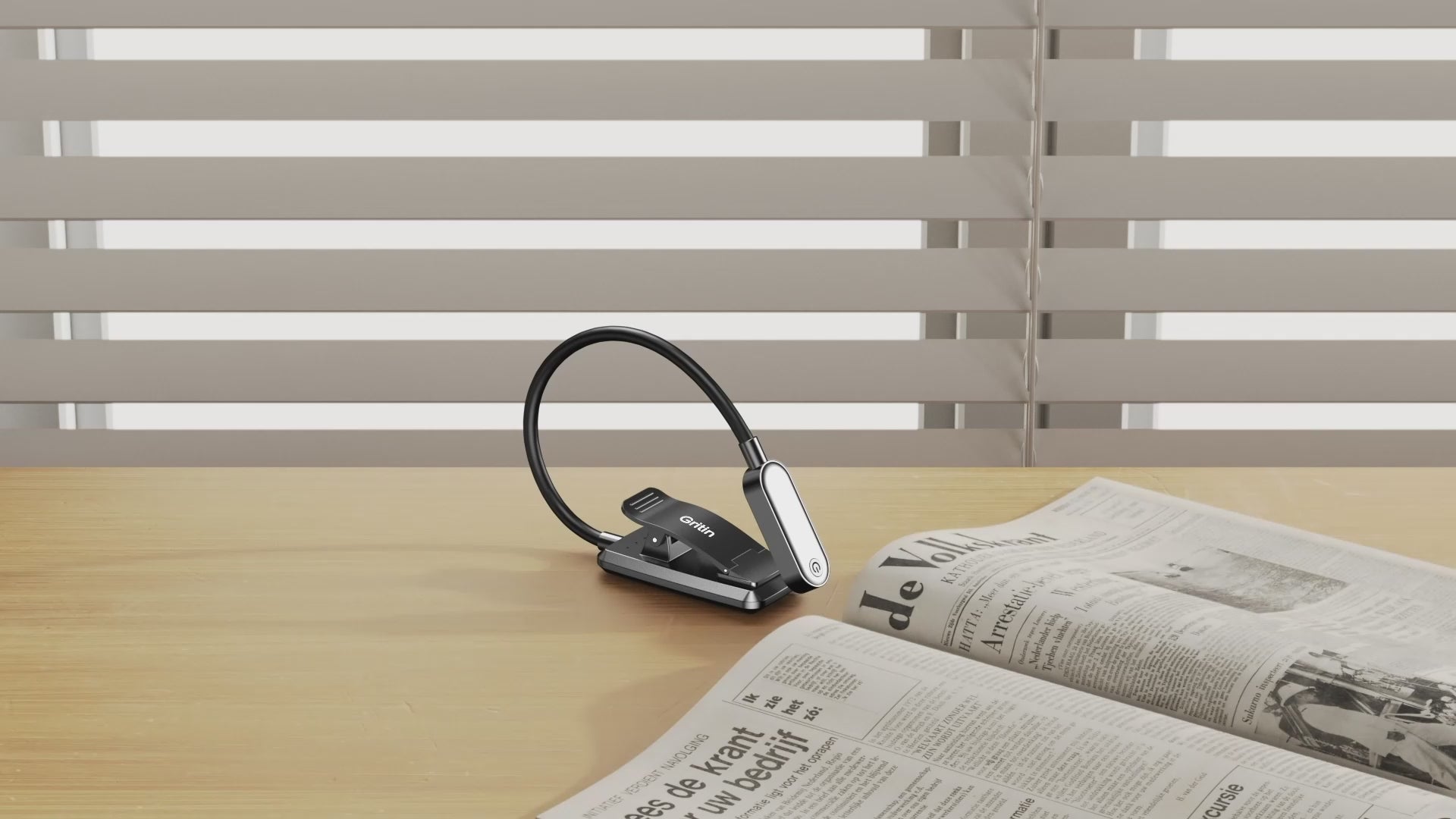 Gritin 16 LED Rechargeable Book Light for Reading in Bed