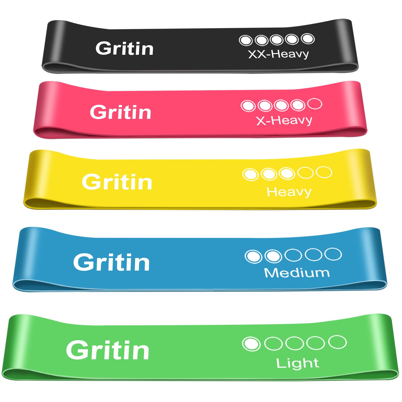 Gritin Resistance Bands, Exercise Bands Loop Bands