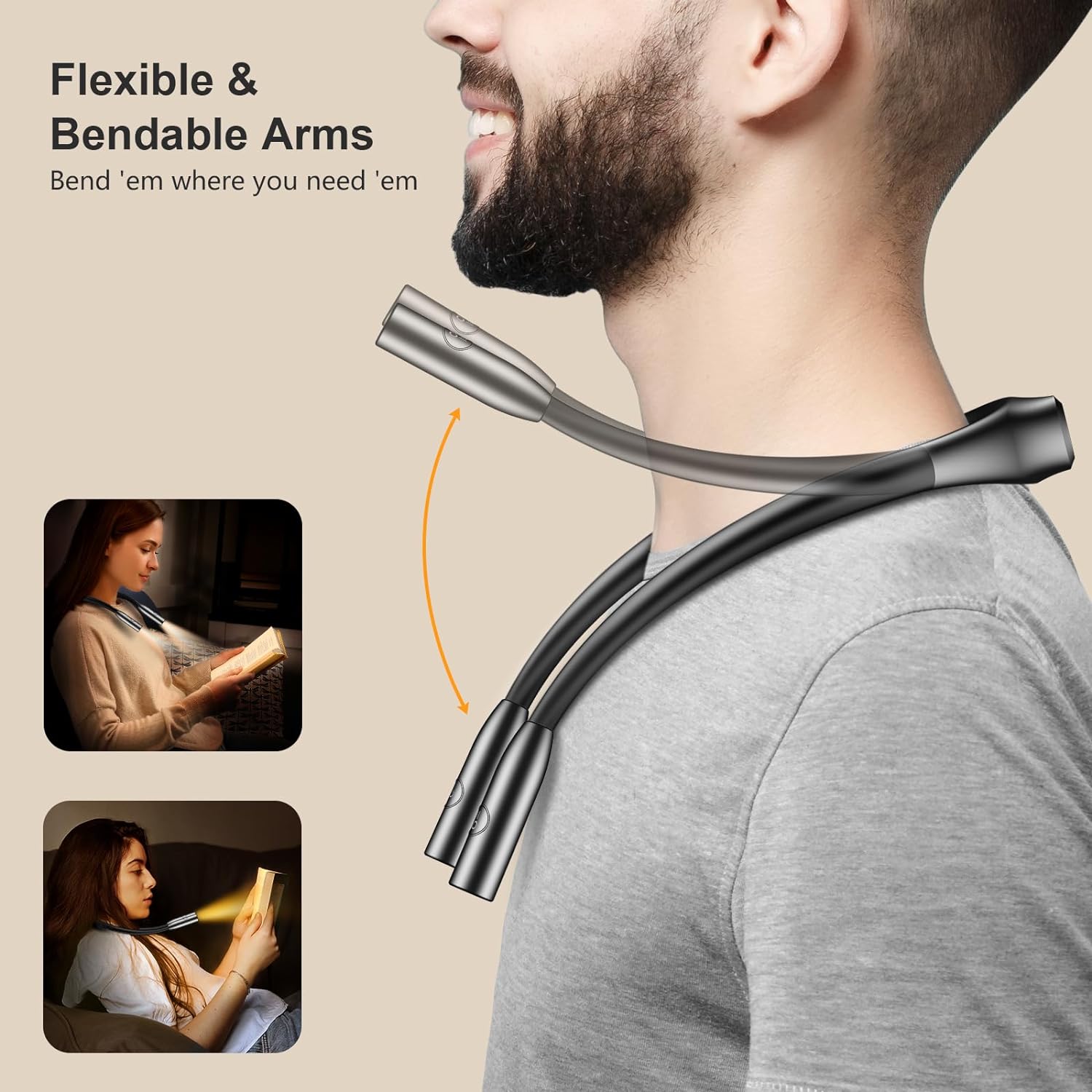 Gritin LED Neck Reading Light