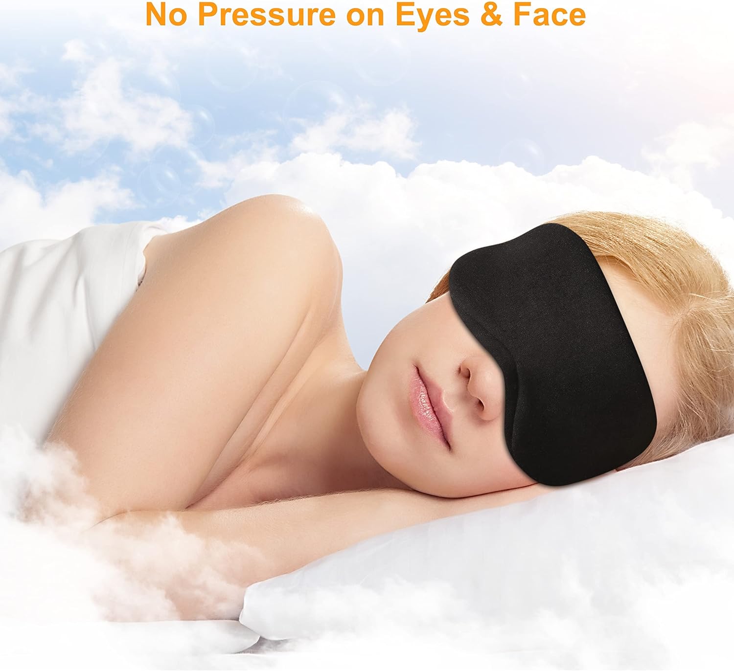 Gritin Light-Blackout Cotton Sleep Mask