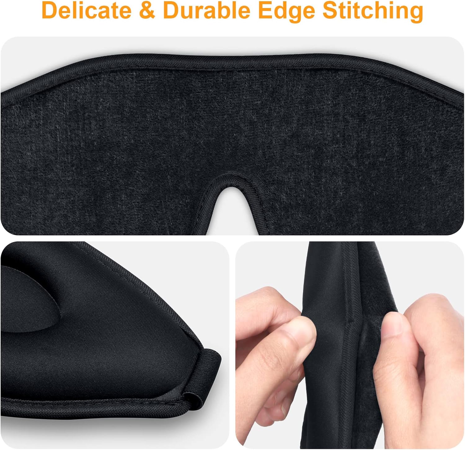 Gritin Light-Blackout Design Eye Zero-Pressure 3D Sleeping Mask